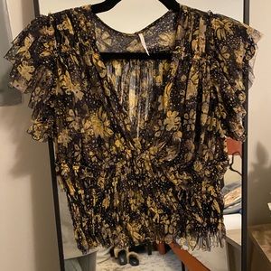 Free People Sheer Top - Size Small